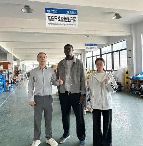 Factory visit, high and low voltage switchgear production area