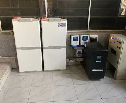 Inverter, battery and control system