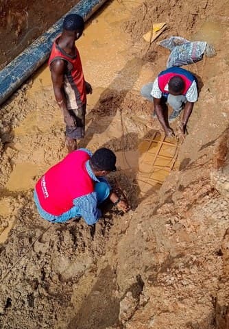 Earthing and cable trench works
